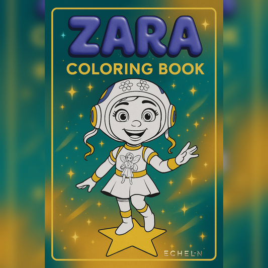 Zara Coloring Book – Volume 2: Adventures Beyond the Sky